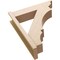 Ekena Millwork 8-in W x 32-in D x 38-in H Balboa Trad Rough Cedar Woodgrain TimberThane Outlooker, Primed Tan OUTUR080X32X38BOA04RCPR - alternate 4